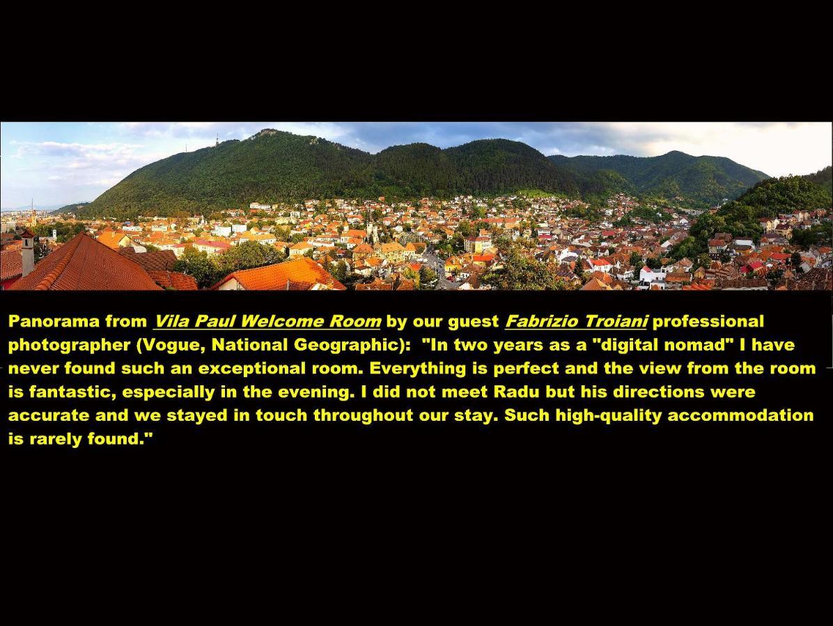 Vila Paul Best Paronamic View Over Medieval Historical Centre Braşov Exteriör bild